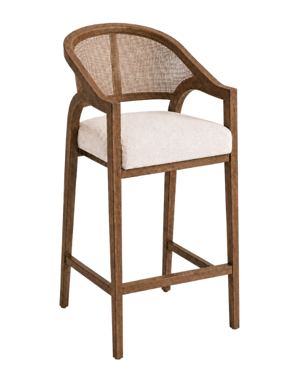 Plantation Counter Carver Stool - Rattan
