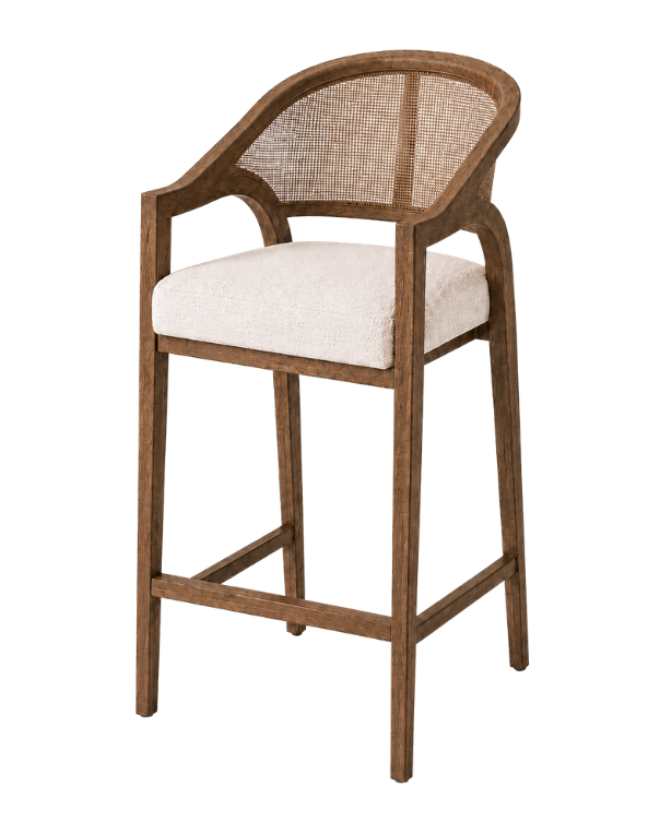 Plantation Counter Carver Stool - Rattan - Image 3