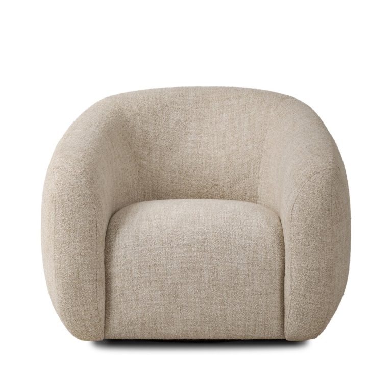 Channing Swivel Chair cover in Yuma Cream – SR Interiors