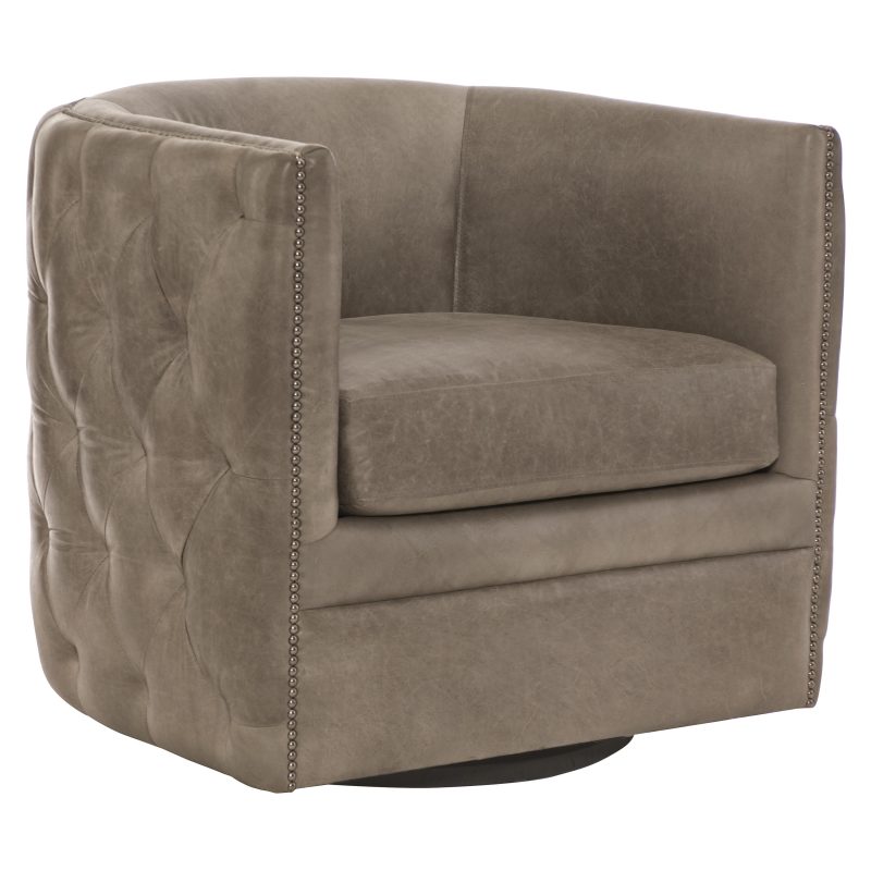 Palazzo Leather Swivel Chair – SR Interiors
