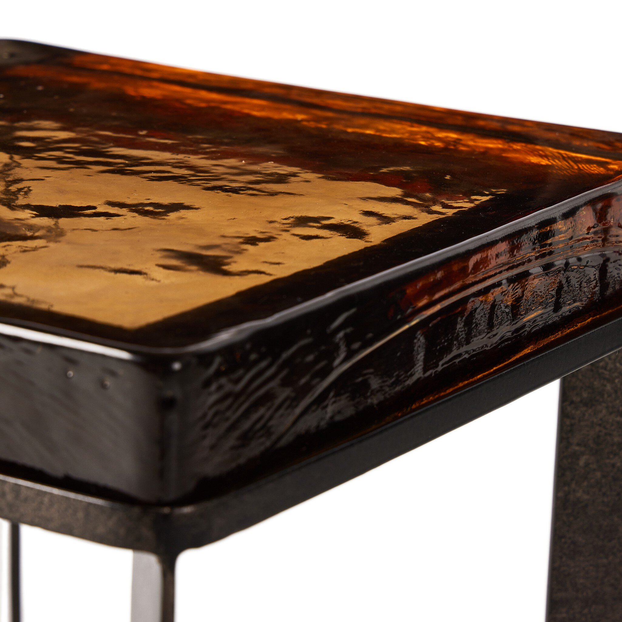 Lennie Cast Glass End Table - Image 5