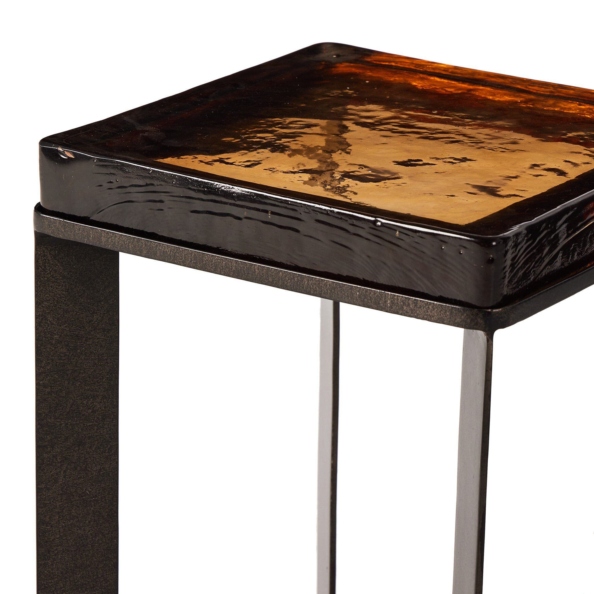 Lennie Cast Glass End Table - Image 6