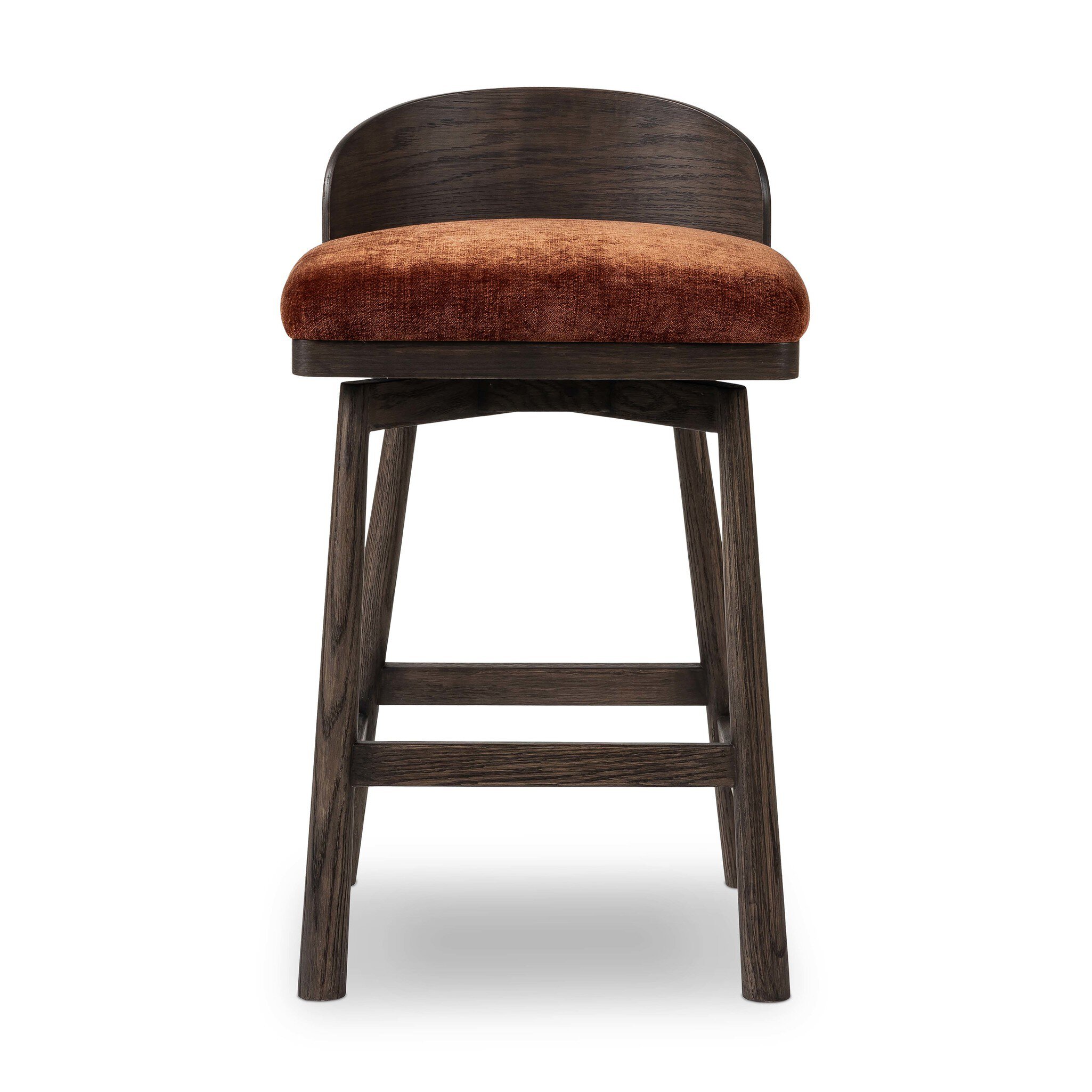 Cloris Swivel Counter Stool In Altair Sienna - Image 2