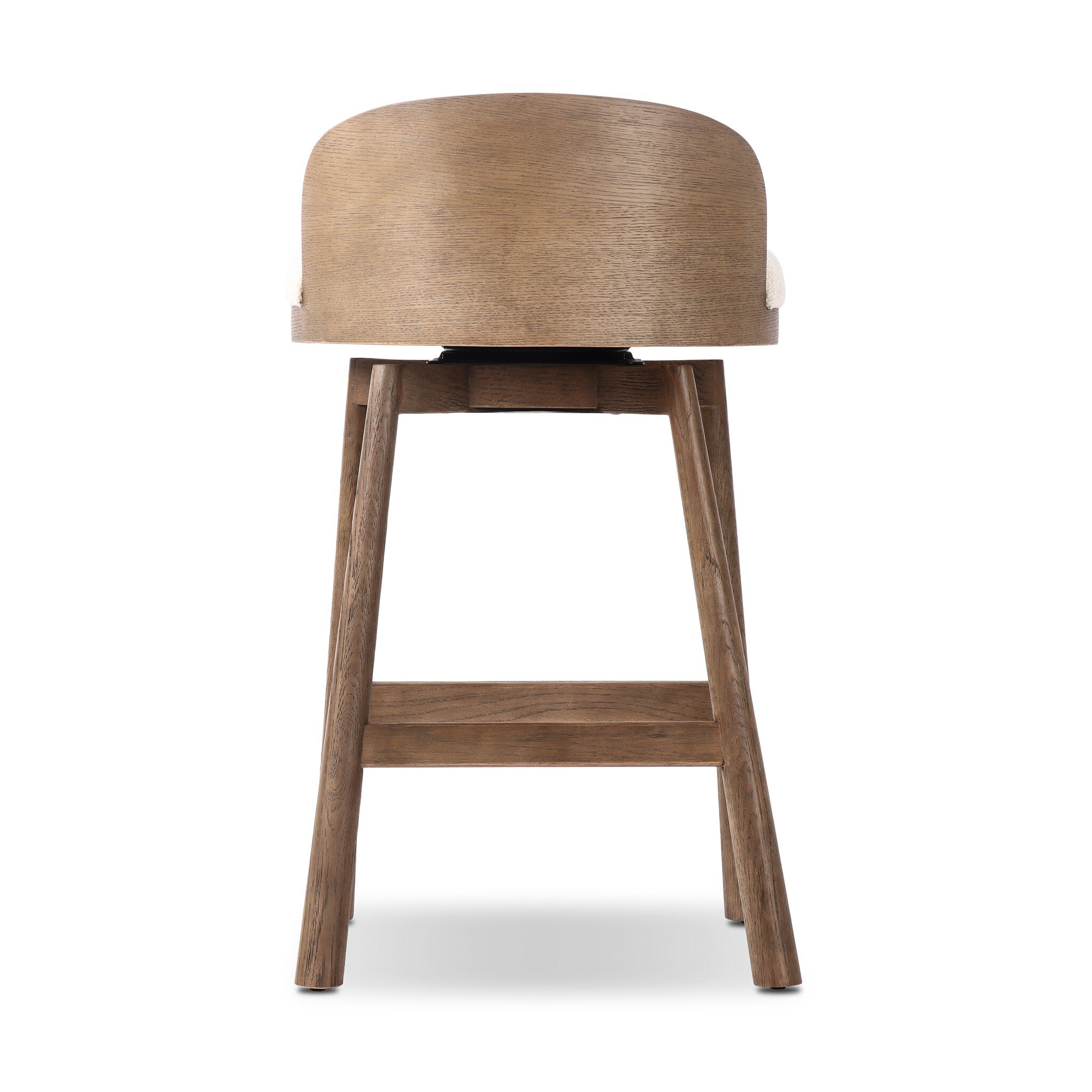 Cloris Swivel Counter Stool In Thames Cream - Image 2