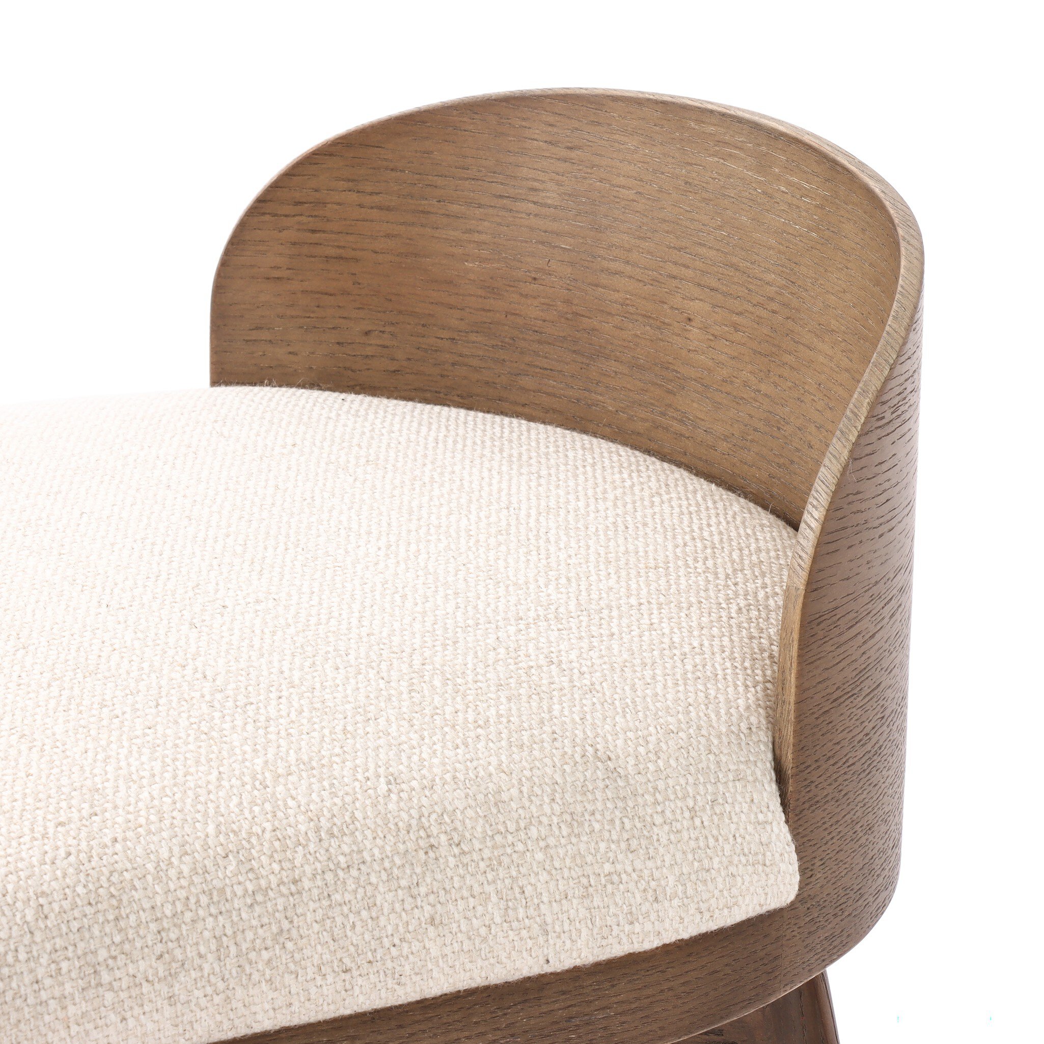 Cloris Swivel Counter Stool In Thames Cream - Image 9