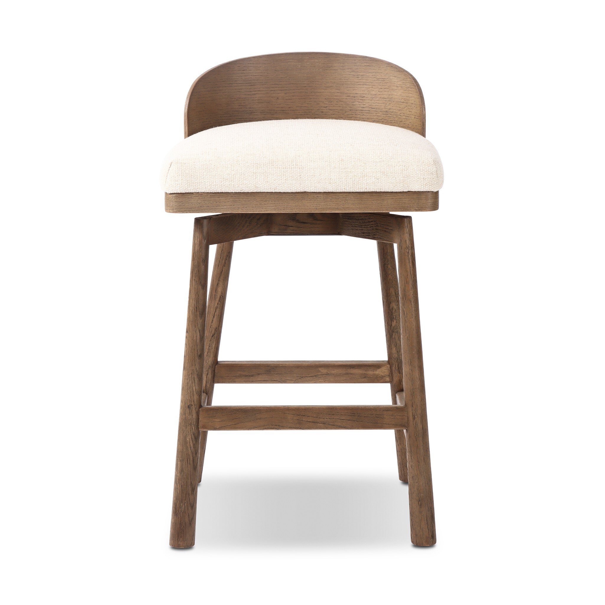 Cloris Swivel Counter Stool In Thames Cream - Image 4