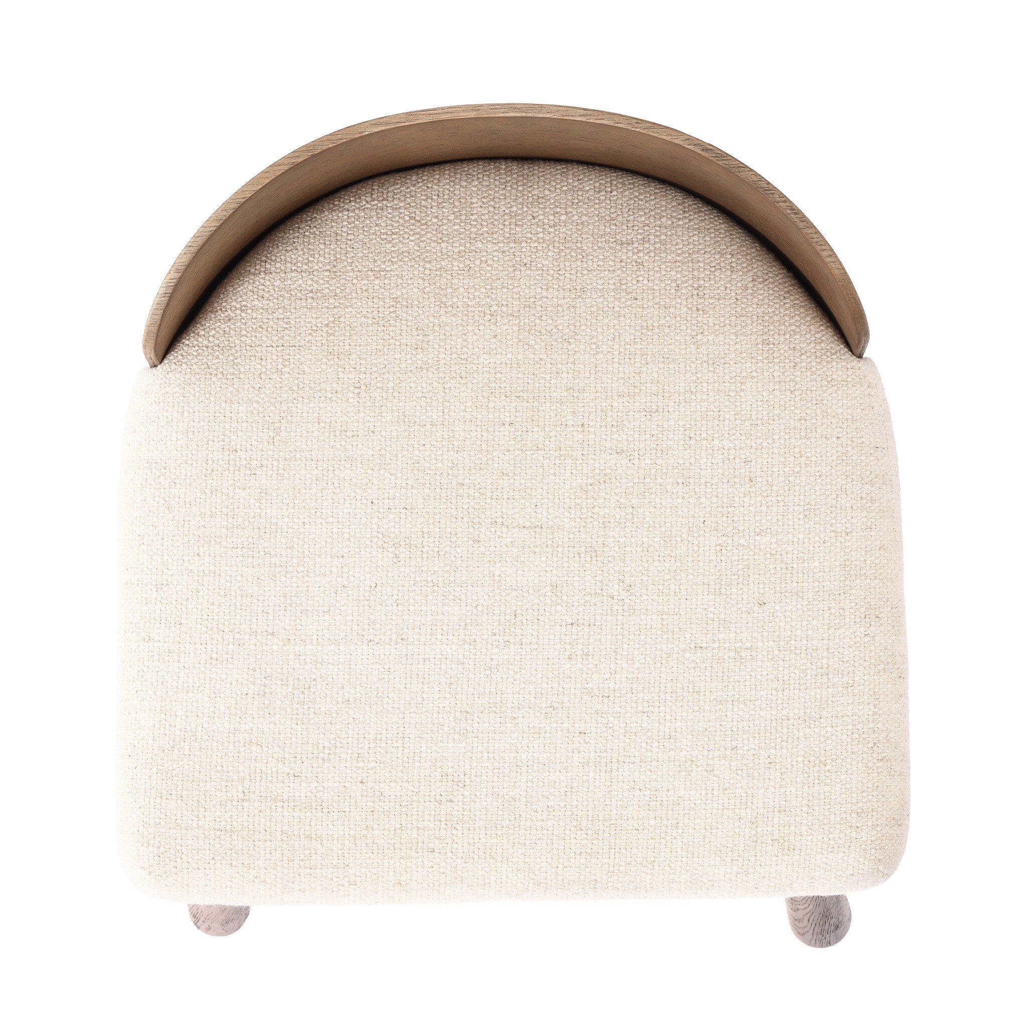 Cloris Swivel Counter Stool In Thames Cream - Image 8
