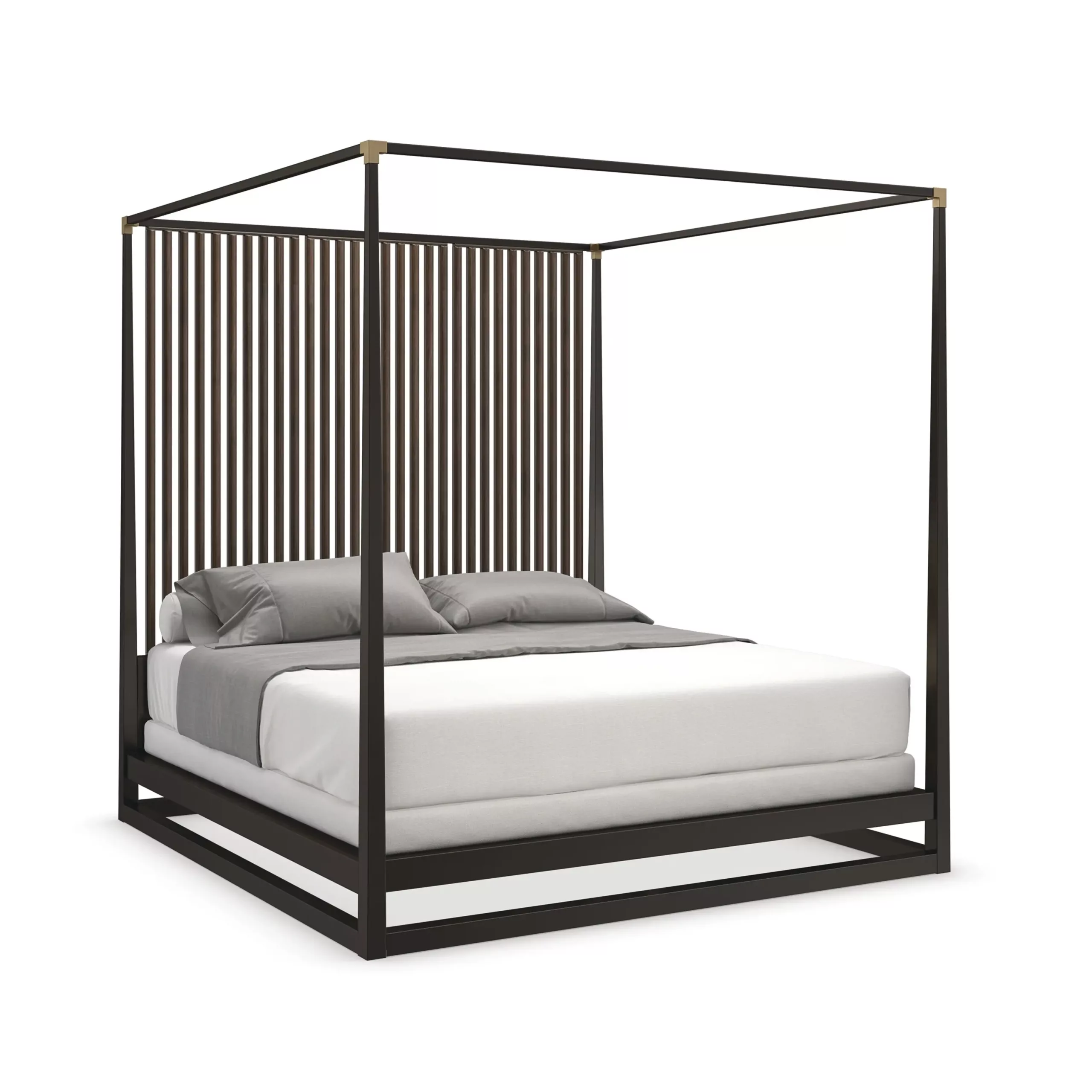 Pinstripe Queen Bed