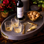 AERIN Modern Shagreen Cocktail Tray - Chocolate - Image 4