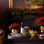 AERIN Modern Shagreen Cocktail Tray - Chocolate - Image 5