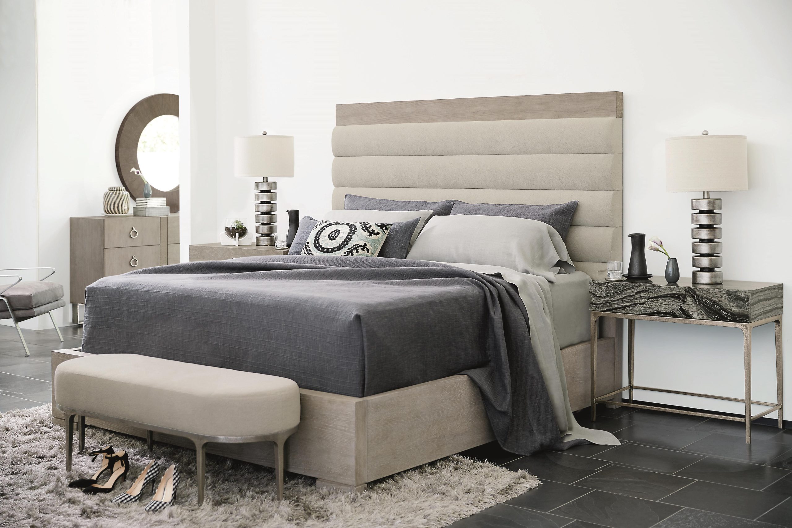 Linea Upholstered Channel Bed - Image 6