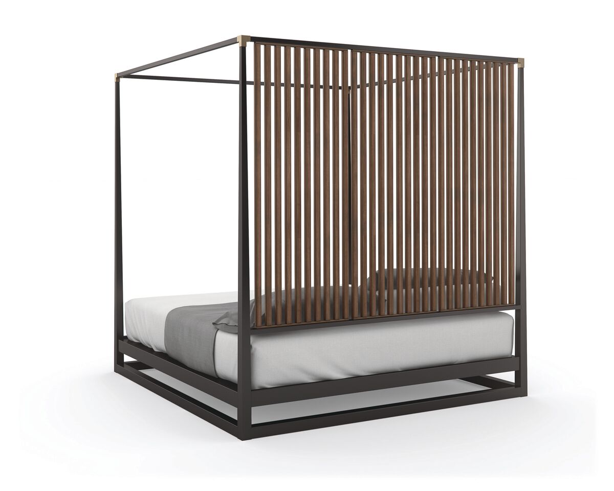 Pinstripe Queen Bed - Image 4