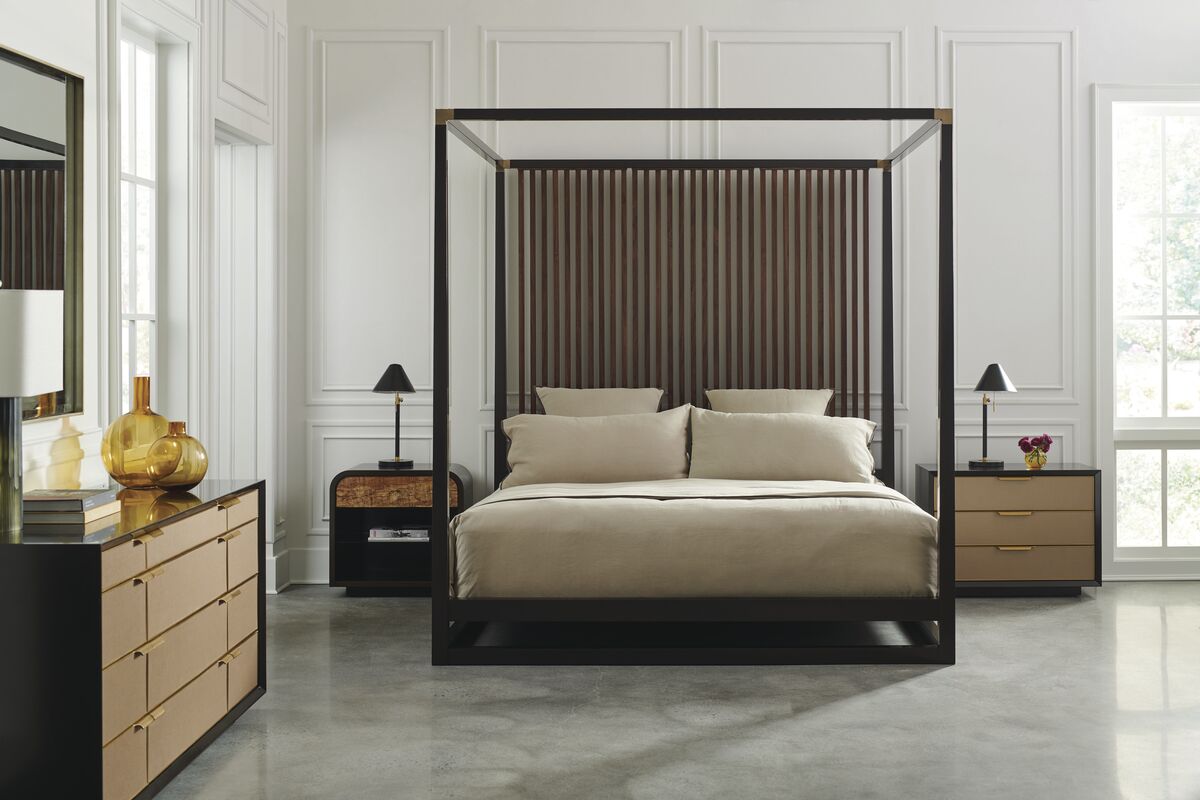 Pinstripe Queen Bed - Image 7