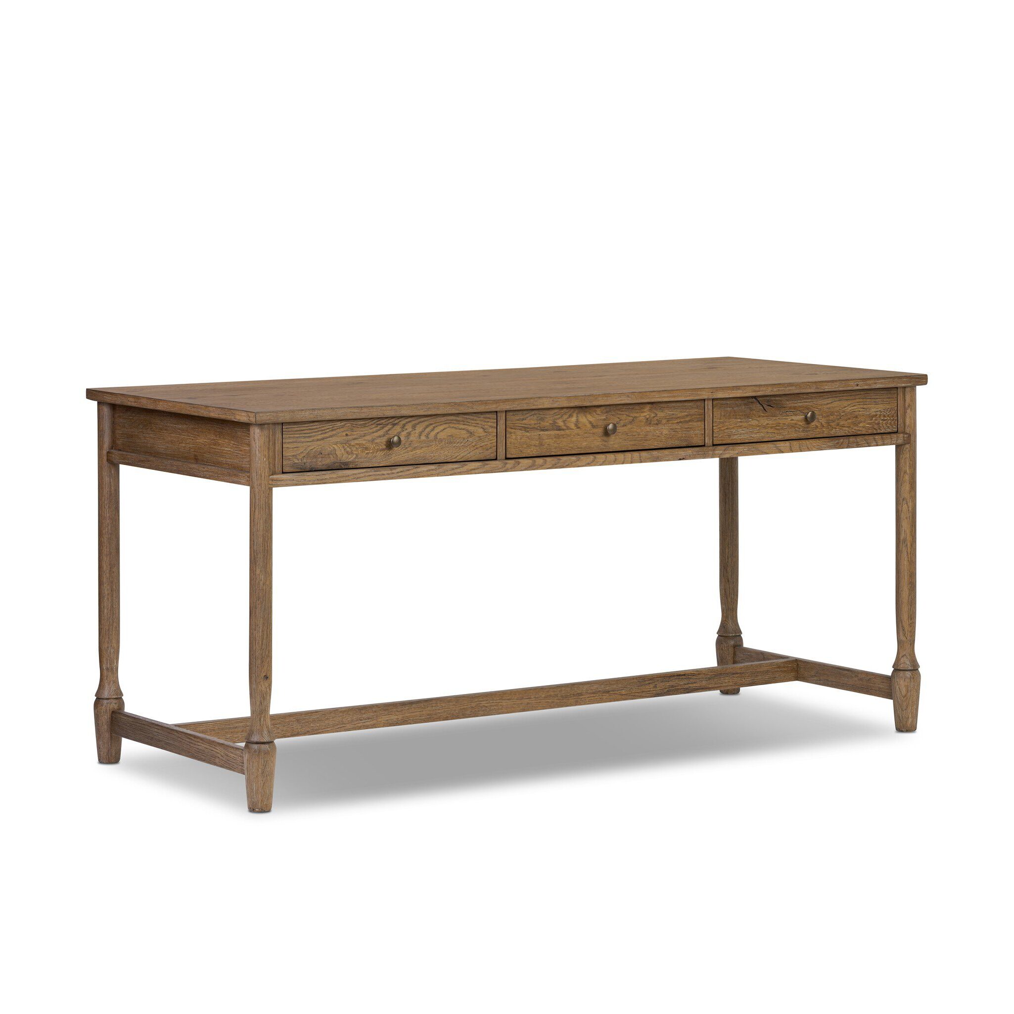 Bari Desk - Weathered Oak Veneer