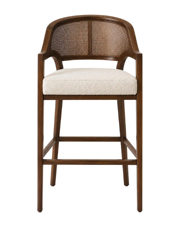 Plantation Counter Carver Stool - Rattan - Image 2