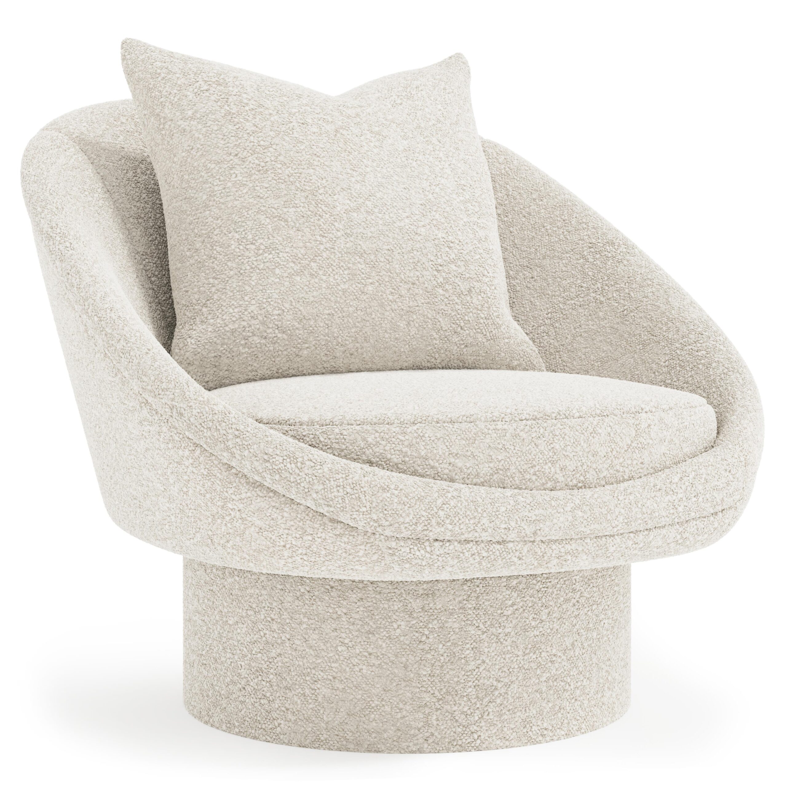 Lucia Fabric Swivel Chair