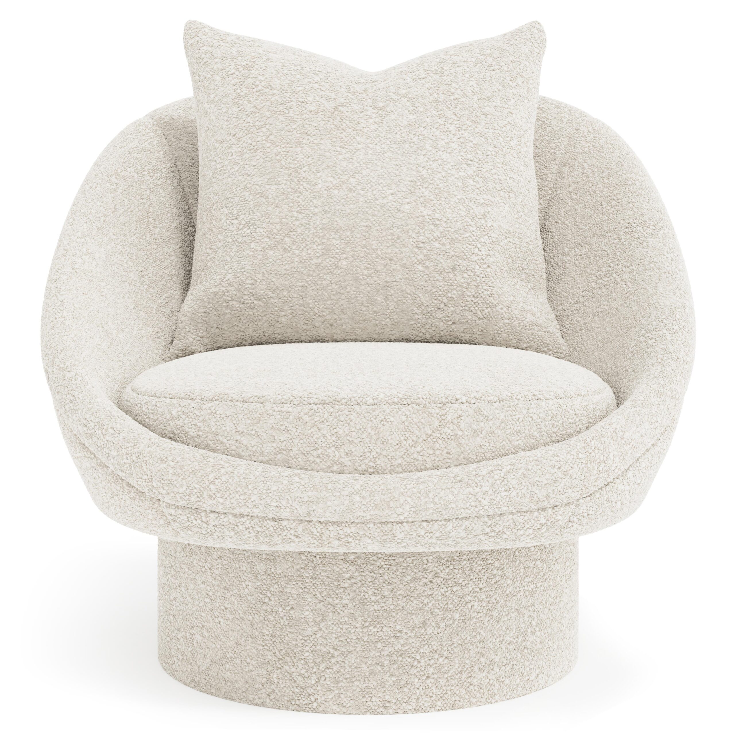 Lucia Fabric Swivel Chair - Image 2