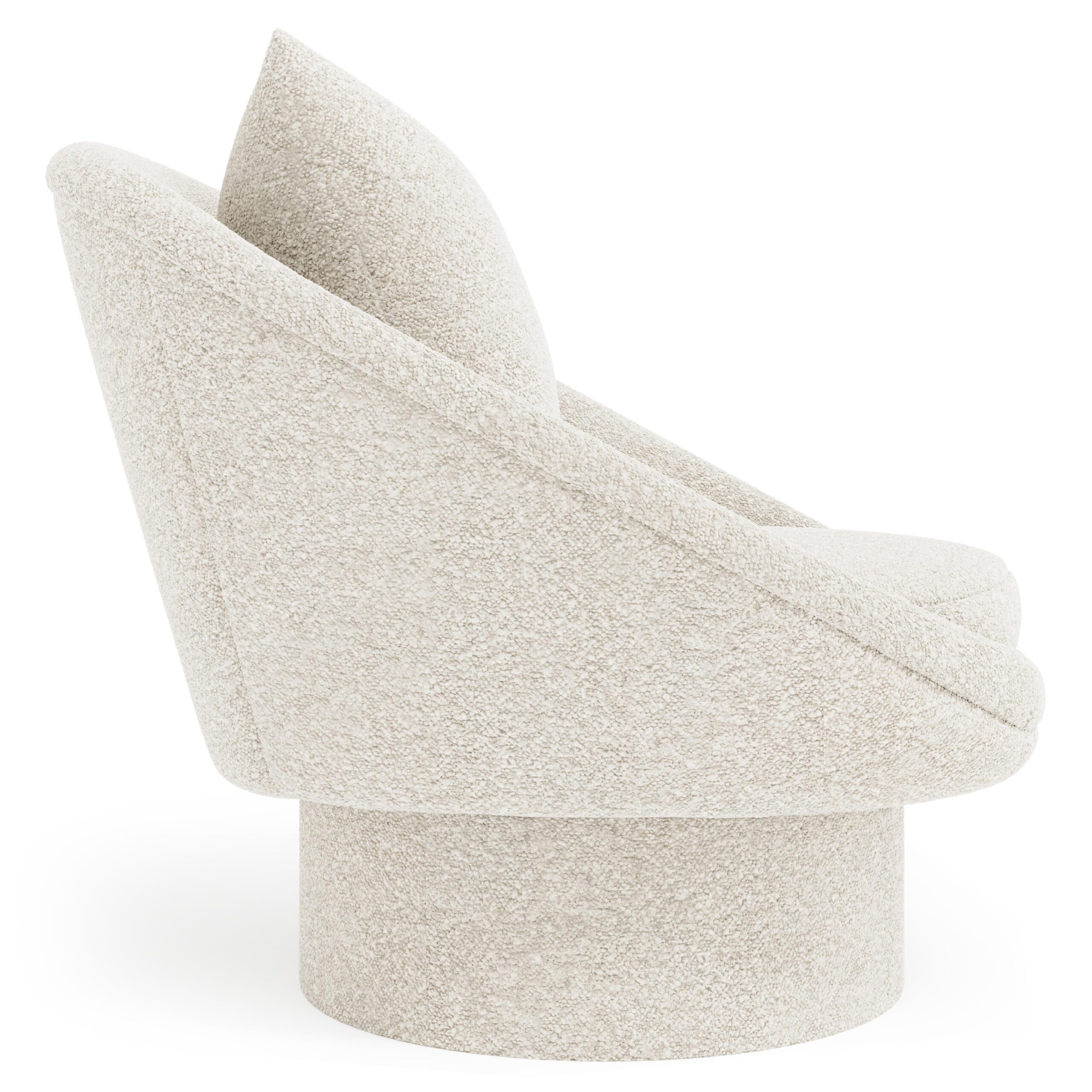 Lucia Fabric Swivel Chair - Image 4